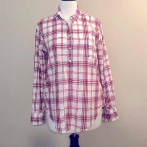 J Crew Boy Fit Plaid Shirt, S
